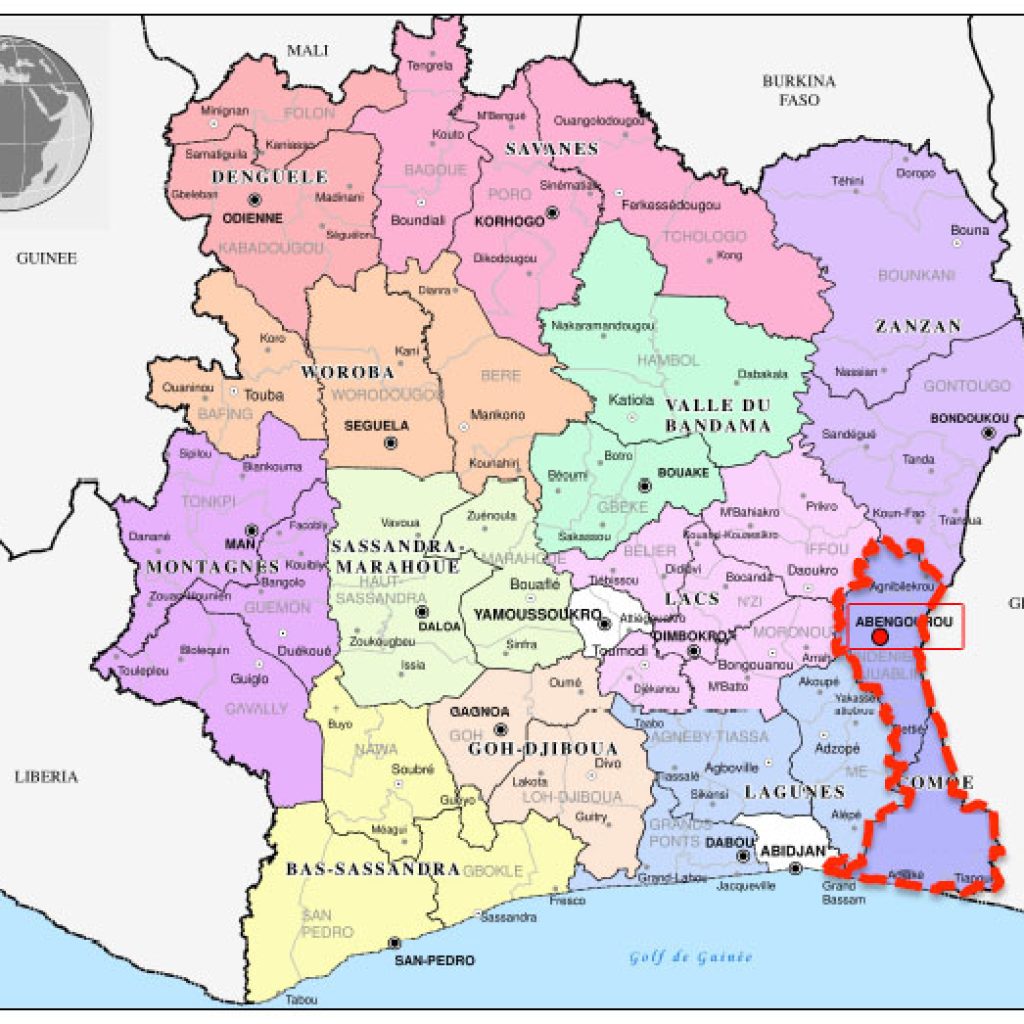 CARTE DE ABENGOUROU
