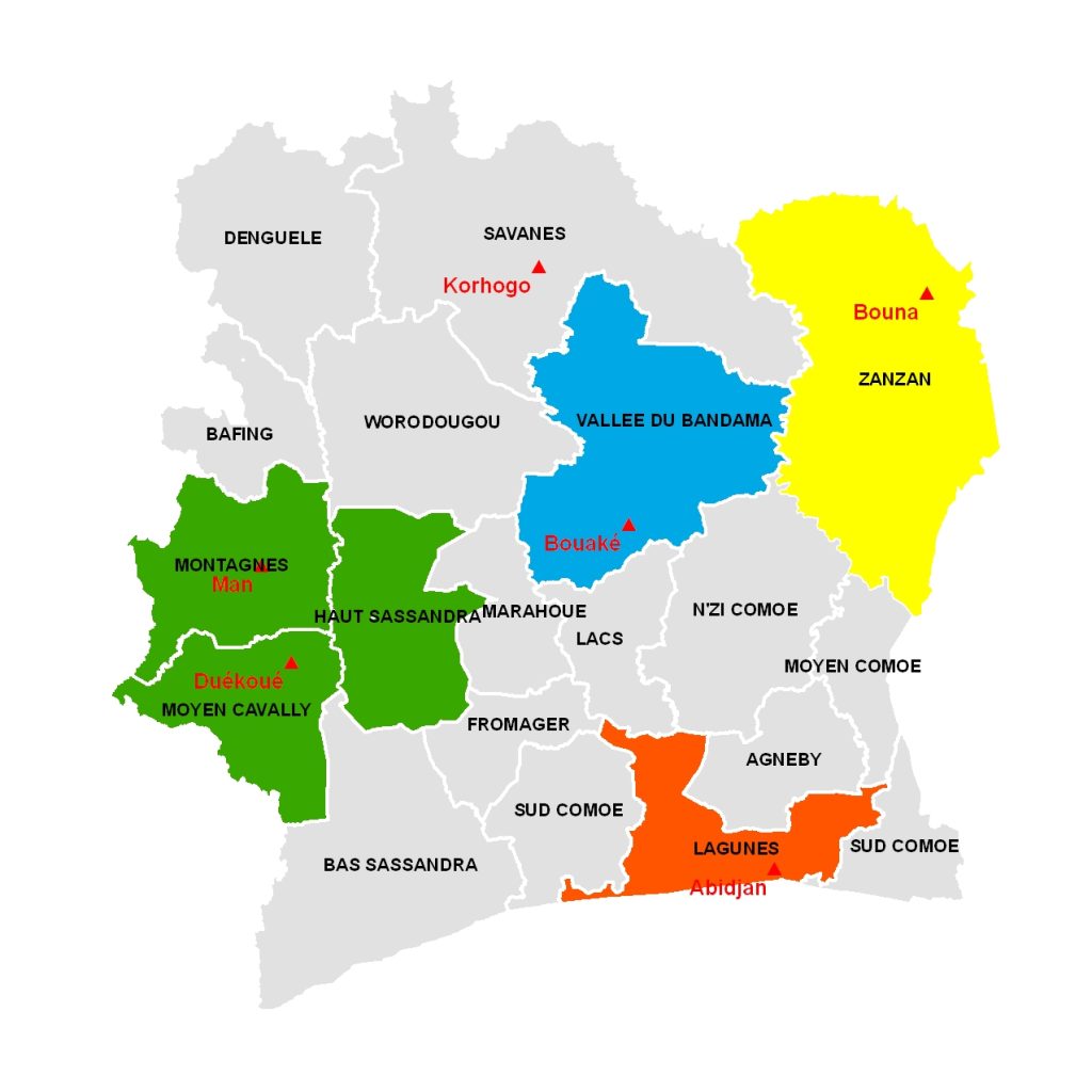 découvrez la beauté et la diversité des régions de côte d'ivoire. explorez les paysages, la culture riche et les attractions uniques qui font de chaque région un destination fascinante.