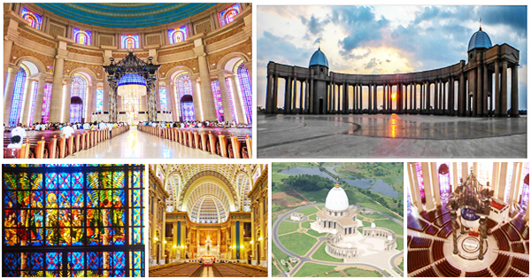 découvrez la majestueuse basilique notre-dame de yamoussoukro, véritable chef-d'œuvre de l'architecture moderne et symbole de la foi chrétienne en côte d'ivoire. admirez ses magnifiques voûtes, ses mosaïques époustouflantes et son ambiance paisible, au cœur de la capitale politique. un incontournable pour les amateurs d'art et les passionnés d'histoire.